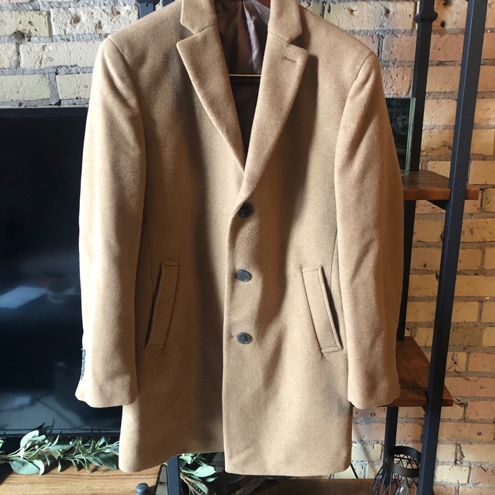 Men’s Medium Camel Pea Coat / Jacket